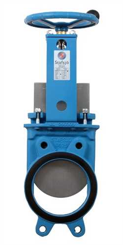 Ebro-Armaturen HG A bi-directional tight Knife Gate Valve with a through-going plate