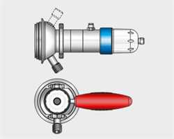 Kieselmann 6125xxx031   Aseptic Sampling Valve Manual/Pneumatic With End Position Feedback